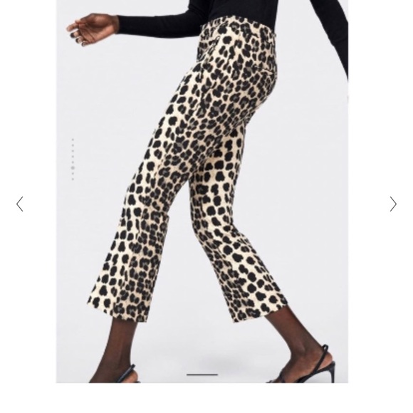 NWT Zara leopard animal print pants - Picture 11 of 13
